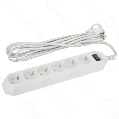 Сетевой фильтр ЭРА USF-6es-1,5m-W