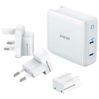 Сетевое зарядное устройство Anker PowerPort Atom III Duo 60W USB-С x 2 White (A2629H21)