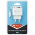 Сетевое зарядное устройство Canyon 1xUSB + кабель Lightning, 2.1A, White/Silver (CNE-CHA043WS)
