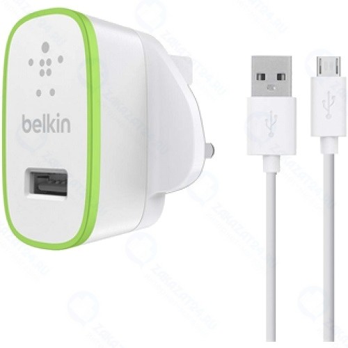 Сетевое зарядное устройство Belkin USB + кабель microUSB 2.1A White (F8M667VF04-WHT)