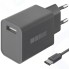 Сетевое зарядное устройство InterStep New RT: 1xUSB 2A, USB/Type-C, 1 м, Black (IS-TC-TC1UBK12W-000B210)
