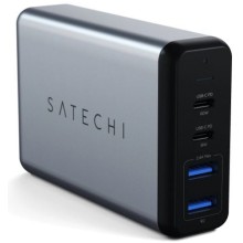 Сетевое зарядное устройство Satechi 2xUSB-A + 2xUSB Type-C Travel Charger 75 Вт (ST-MC2TCAM)