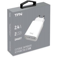 Сетевое зарядное устройство TFN 2xUSB 2.4A White (TFN-WC2U24AWH)