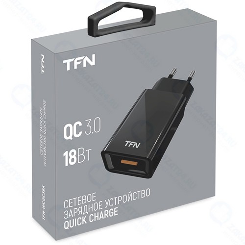 Сетевое зарядное устройство TFN QC3.0 18W Black (TFN-WCQC3BK)