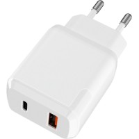 Сетевое зарядное устройство TFN USB+Type C QC+PD 18W White (TFN-WCRPD18W03)