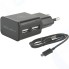 Сетевое зарядное устройство RED-LINE 2 USB, 2.1A Black + micro USB Black (УТ000012253)