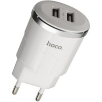 Сетевое зарядное устройство HOCO C38A Thunder White (УТ000022001)