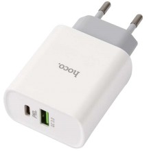 Сетевое зарядное устройство HOCO RC3, 2 USB, 3,1 A White (УТ000022096)