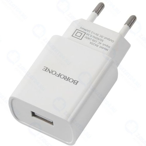 Сетевое зарядное устройство BOROFONE BA20A Sharp White (УТ000023254)