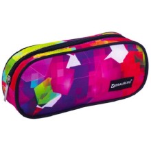 Пенал-косметичка Brauberg Geometry, 21х9х5 см, овальный, полиэстер (229272) Пенал-косметичка Brauberg Geometry, 21х9х5 см, овальный, полиэстер (229272)
