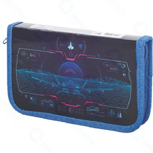 Пенал Пифагор Aviator, 1 отделение, ламинированный картон, 19х11 см (270166)