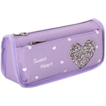 Пенал-косметичка Юнландия Heart, фиолетовый (270259)