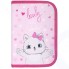 Пенал Пифагор Cute Meow, 1 отделение, тканевый, 19x13 см (270358)