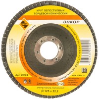 Диск лепестковый Энкор К120, 125х22,2 мм (20524)