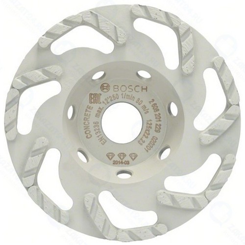 Чашка шлифовальная по бетону Bosch Ф125 мм (2.608.201.229)