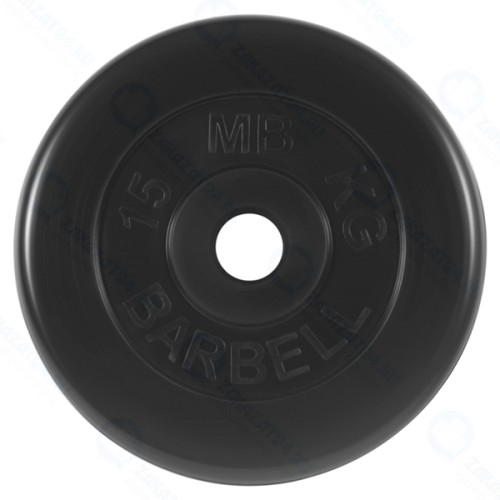 Диск для штанги MB-BARBELL d 51 мм, 15 кг (MB-PltB51-15)