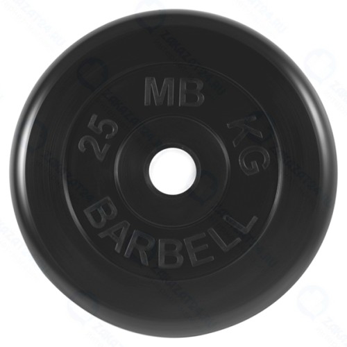 Диск для штанги MB-BARBELL d 51 мм, 25 кг (MB-PltB51-25)