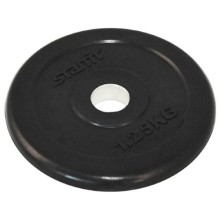 Диск для штанги STARFIT BB-202, 1,25 кг, обрезиненный, черный (УТ-00007170)