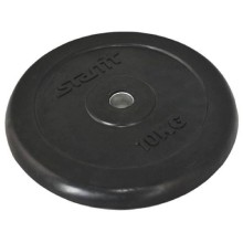 Диск для штанги STARFIT BB-202, 10 кг, обрезиненный, черный (УТ-00007173)