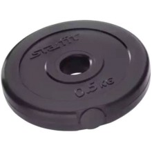 Диск для штанги STARFIT BB-203, 0,5 кг, пластик, черный (УТ-00007177)