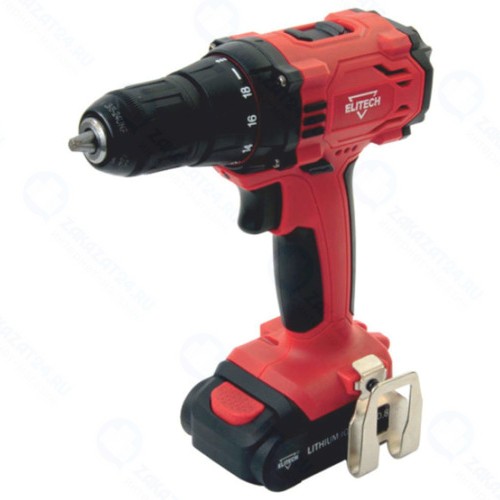 Аккумуляторная дрель-шуруповерт Elitech ДА 10.8СЛК2 4.0Ач (186126)