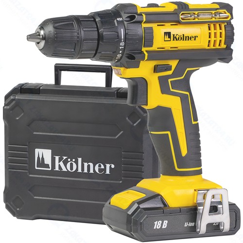 Аккумуляторная дрель-шуруповерт Kolner KCD 18/2LС