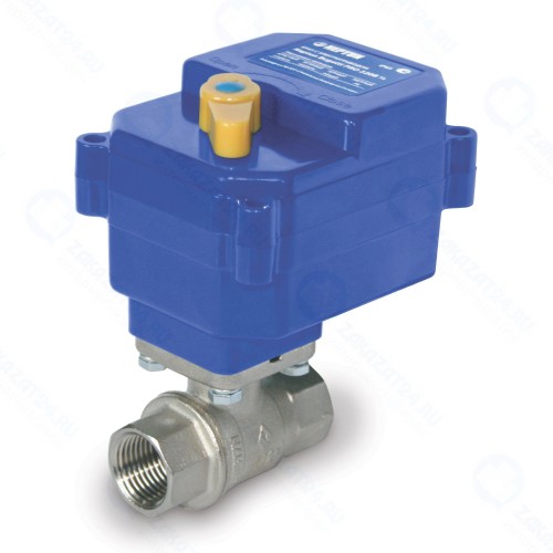 Шаровый кран ТЕПЛОЛЮКС Neptun Bugatti Pro 220В 3/4, с электроприводом, синий (2153572)