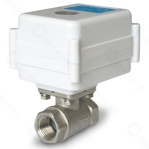 Шаровый кран ТЕПЛОЛЮКС МК 220B 1/2, с электроприводом, белый (2167139)