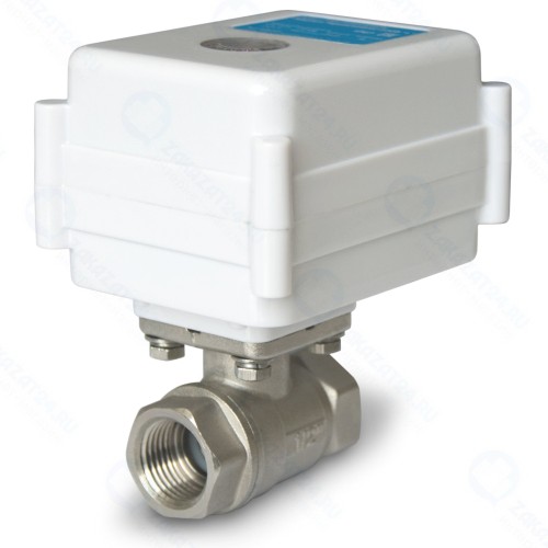 Шаровый кран ТЕПЛОЛЮКС МК 12B 3/4, с электроприводом, белый (2167143)