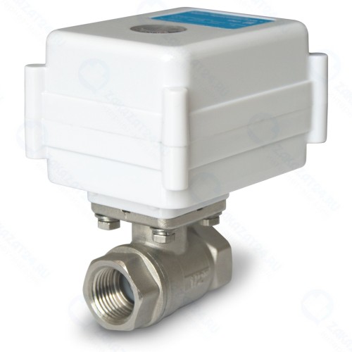 Шаровый кран ТЕПЛОЛЮКС МК 220B 1, с электроприводом, белый (2237777)