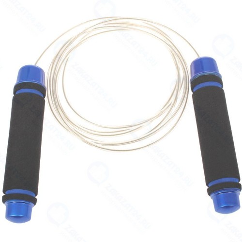 Скакалка Bradex с утяжелителями, синяя (SF 0457)