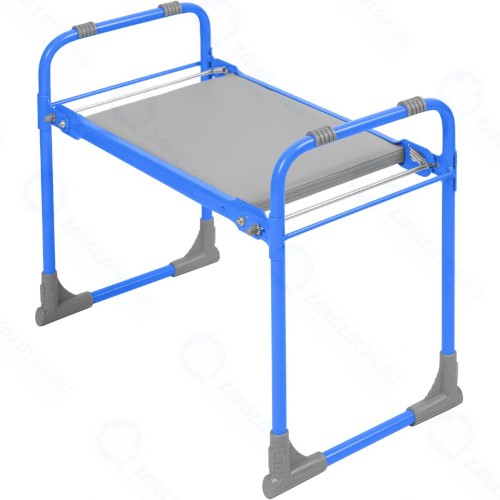 Скамейка садовая NIKA с мягким сиденьем, голубая (СКМ/Г)