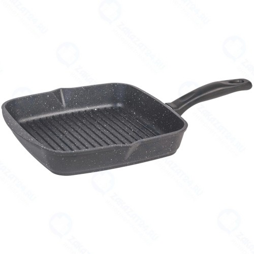 Сковорода-гриль Мечта Гранит, 28x28 см Black (68802)