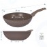 Сковорода-вок Мечта Гранит, 28 см, съемная ручка Brown (р078806)