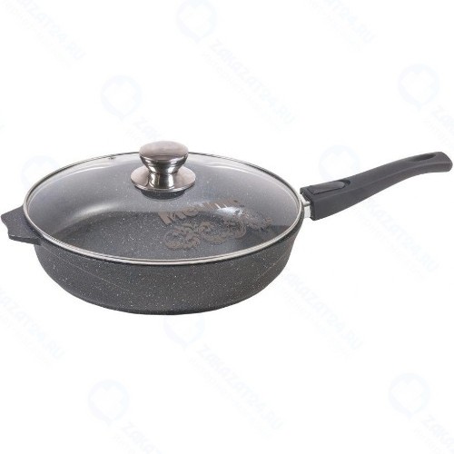 Сковорода с крышкой Мечта С030701 Гранит, 30 см