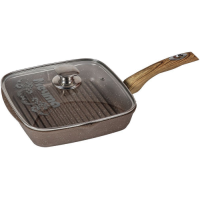 Сковорода-гриль МЕЧТА С66806 Гранит, 26*26 см Brown