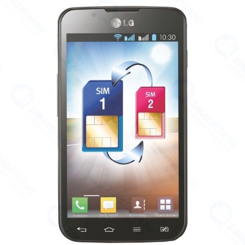Смартфон LG P715 Optimus L7 II Dual Black