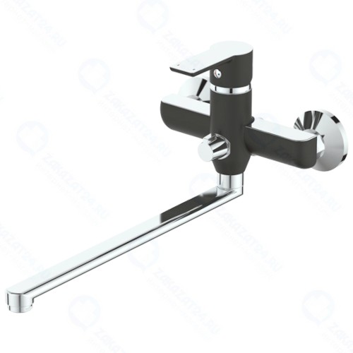 Смеситель для ванны и умывальника Argo Olimp Black (35-L35P)