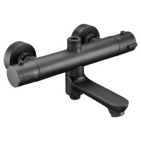 Смеситель для ванны и душа Swedbe термостатический, черный (9042B)