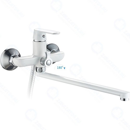 Смеситель для ванны HAIBA белый/хром (HB22804)