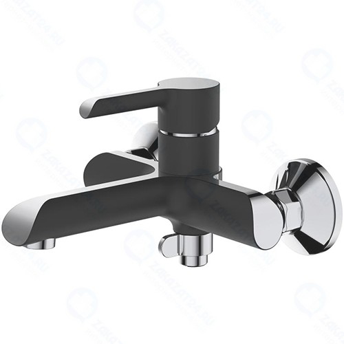 Смеситель для ванны HAIBA черный/серый металлик (HB60805-7)