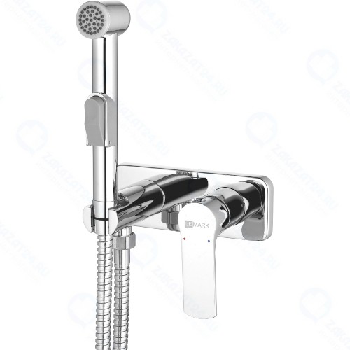 Смеситель для биде Lemark Plus Grace, с гигиеническим душем, хром (LM1519C)