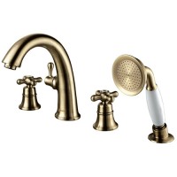 Смеситель на борт ванны Lemark Vintage, бронза (LM2841B)