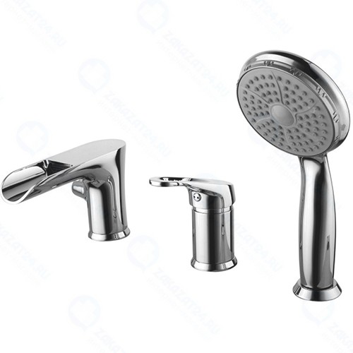 Смеситель на борт ванны Lemark Omega, хром (LM3145C)