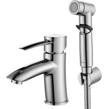 Смеситель для умывальника Lemark Atlantiss, с гигиеническим душем, хром (LM3216C)