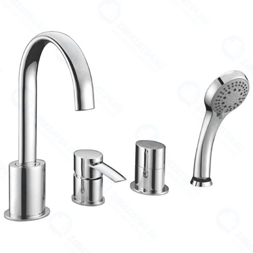 Смеситель на борт ванны Lemark Atlantiss, хром (LM3241C)