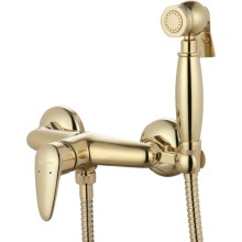 Смеситель для биде Lemark Pramen, с гигиеническим душем, золотистый (LM3318G)