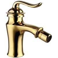 Смеситель для биде Lemark Brava, с гигиеническим душем, золотистый (LM4708G)