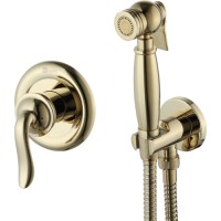 Смеситель для биде Lemark Brava, с гигиеническим душем, золотистый (LM4719G)