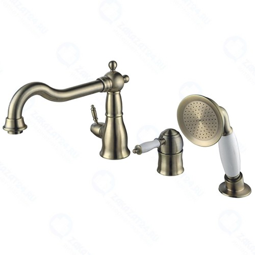 Смеситель на борт ванны Lemark Villa, бронза (LM4845B)